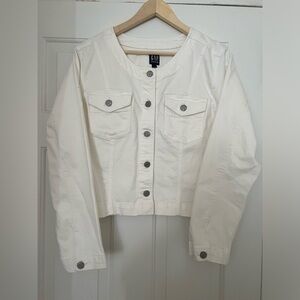 GAP Factory Women's White Denim Jacket size L
